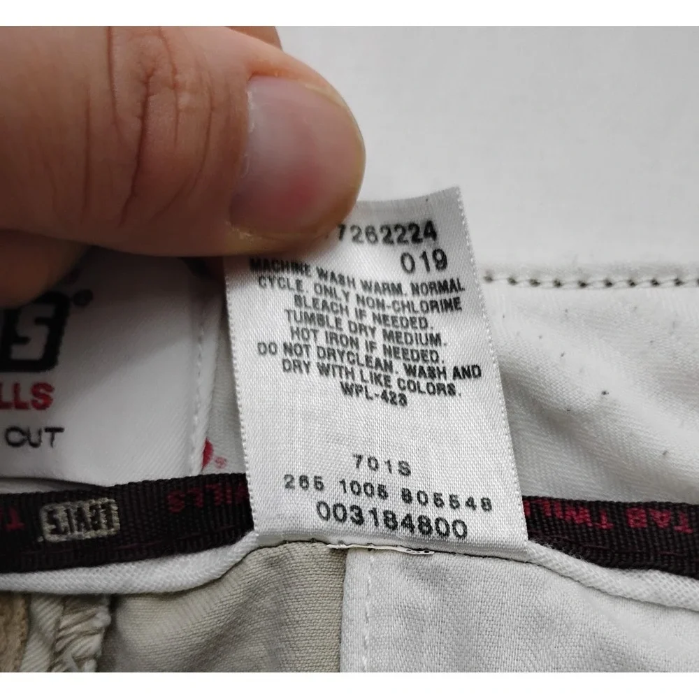 Levi's Tab Twills Pants Low Boot Cut Vintage Mens 38x30 y2k 2005
